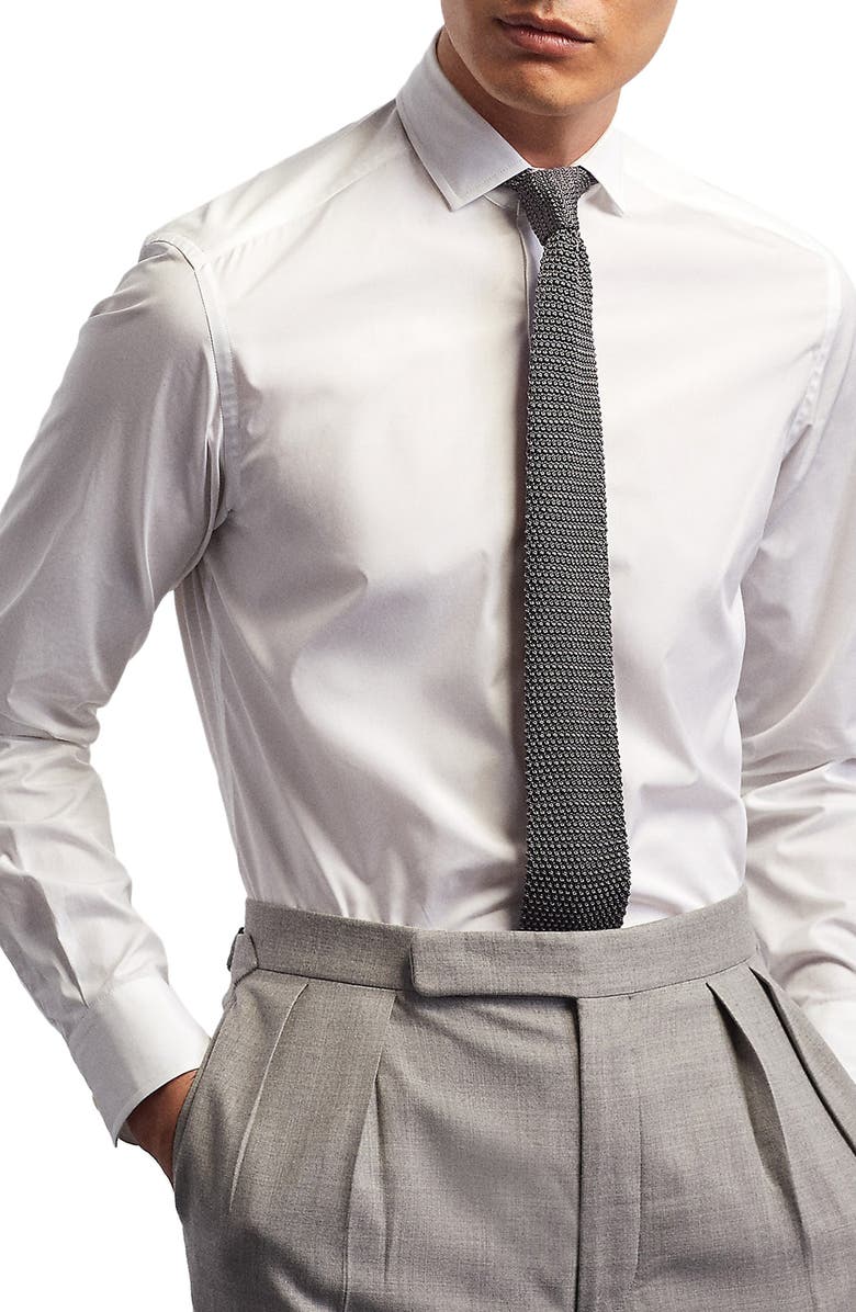 Ralph Lauren Purple Label Cotton Poplin Button-Up Shirt, Main, color, 