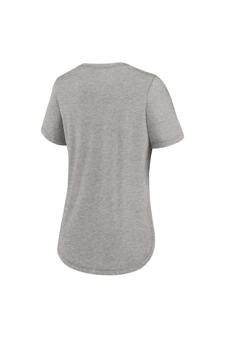 Women's Nike Heather Gray Tennessee Titans Team Shout Out Tri-Blend T-Shirt, Alternate, color, Heather Gray