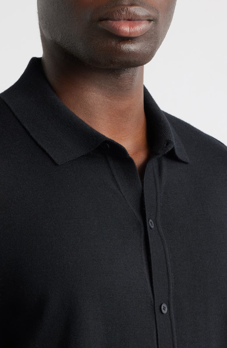 BOSS Helbert Wool Cardigan, Alternate, color, Black