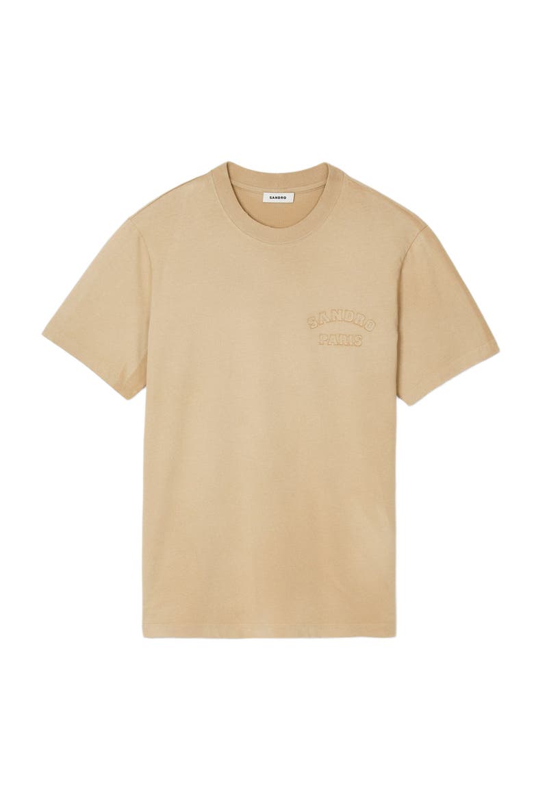 Worn-effect T-shirt, Alternate, color, Sand.