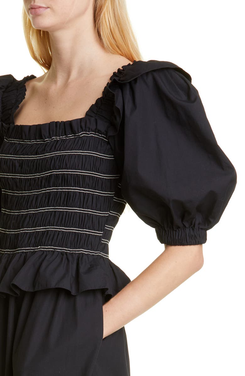 Sea Sibylle Puff Sleeve Cotton Top, Alternate, color, 