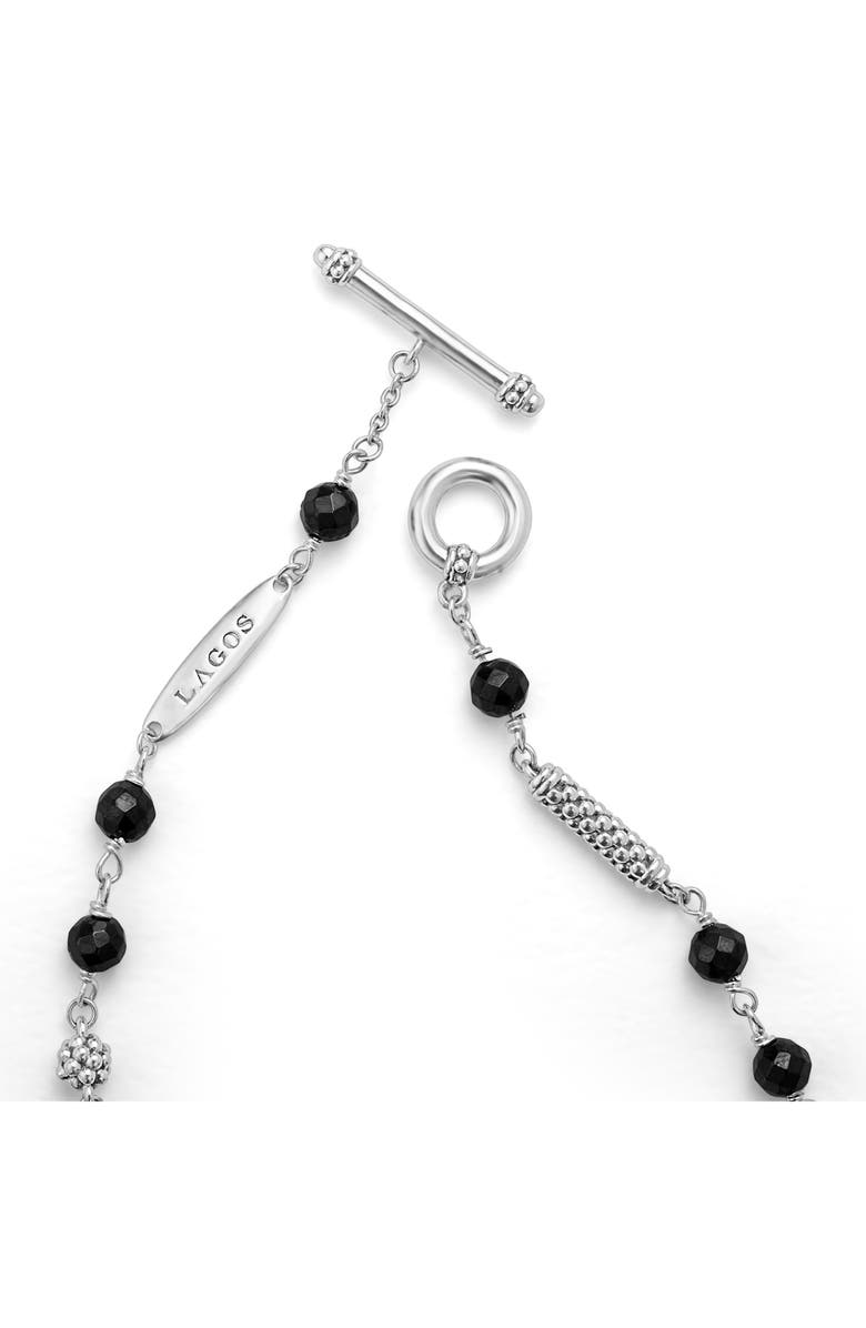 LAGOS Caviar Icon Ceramic Beaded Bracelet, Alternate, color, Silver