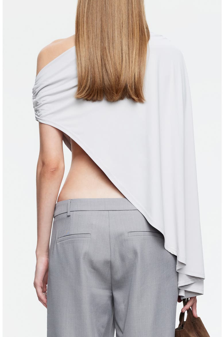 Reborn Asymmetric Poncho, Alternate, color, ASH