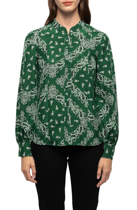 Twina Silk Bandana Shirt
