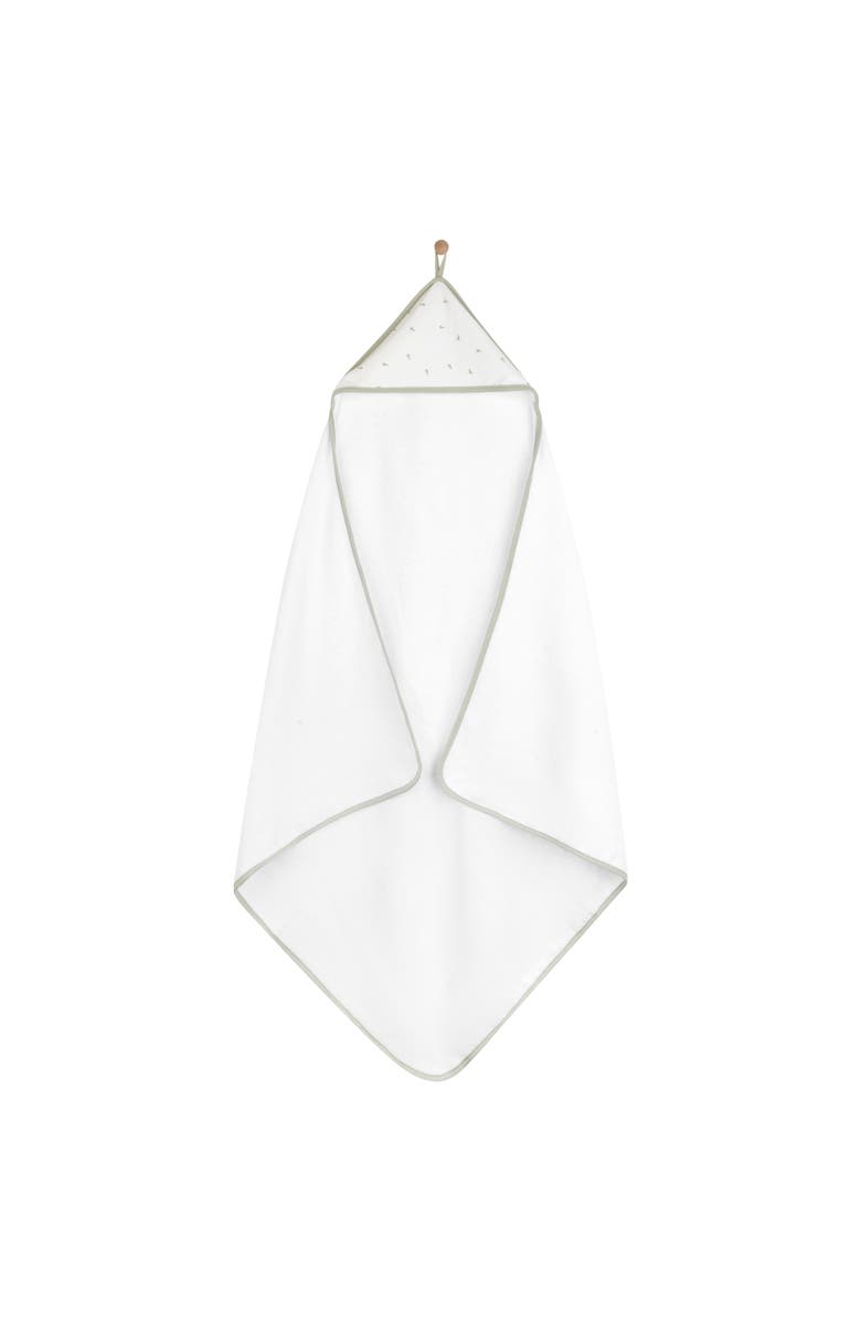 Ely's & Co. Hooded Towel & Washcloth, Alternate, color, Sage Pears