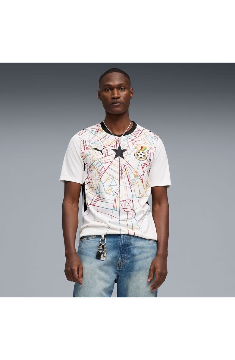 PUMA Men's Puma  White Ghana National Team 2026 Home Replica Jersey, Alternate, color, White