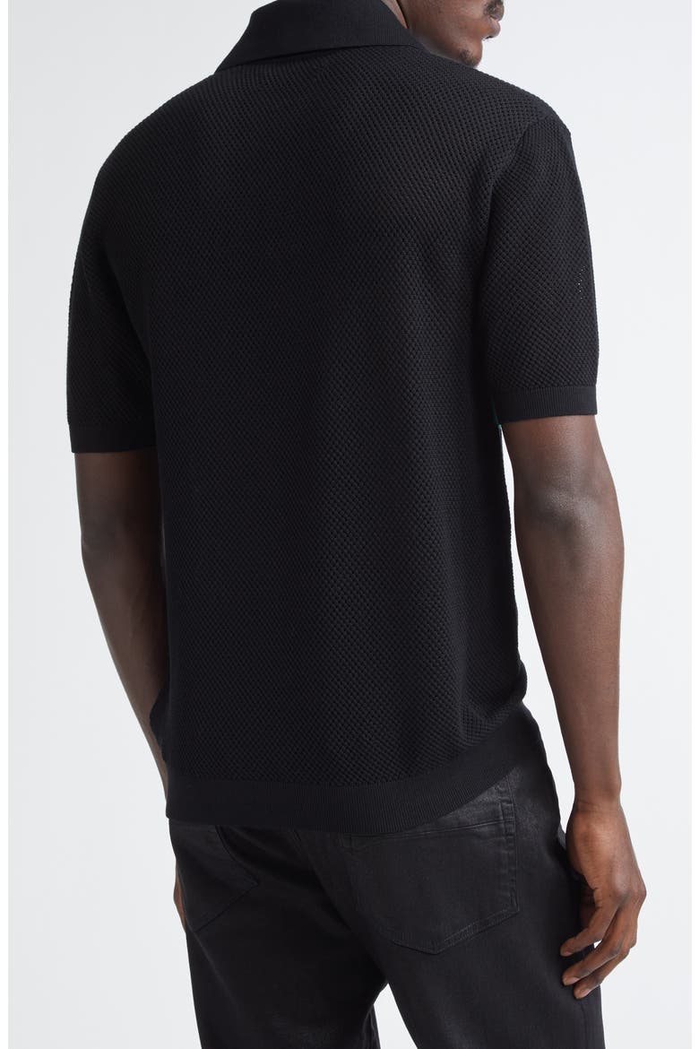 Billiards Merino Wool Polo, Alternate, color, BLACK