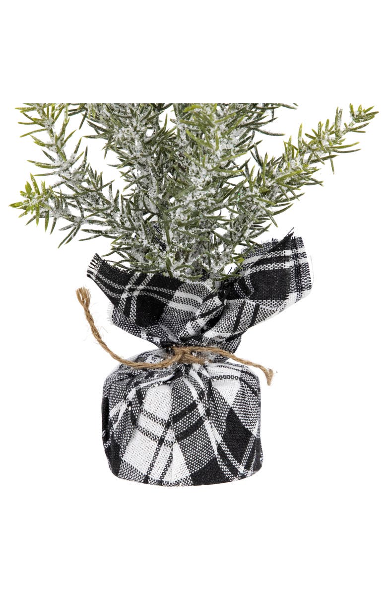 Northlight Mini Frosted Pine Artificial Christmas Trees - 9" - Set of 3, Alternate, color, Green