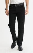 JACHS Relaxed Straight Fit 5-Pocket Denim Pants