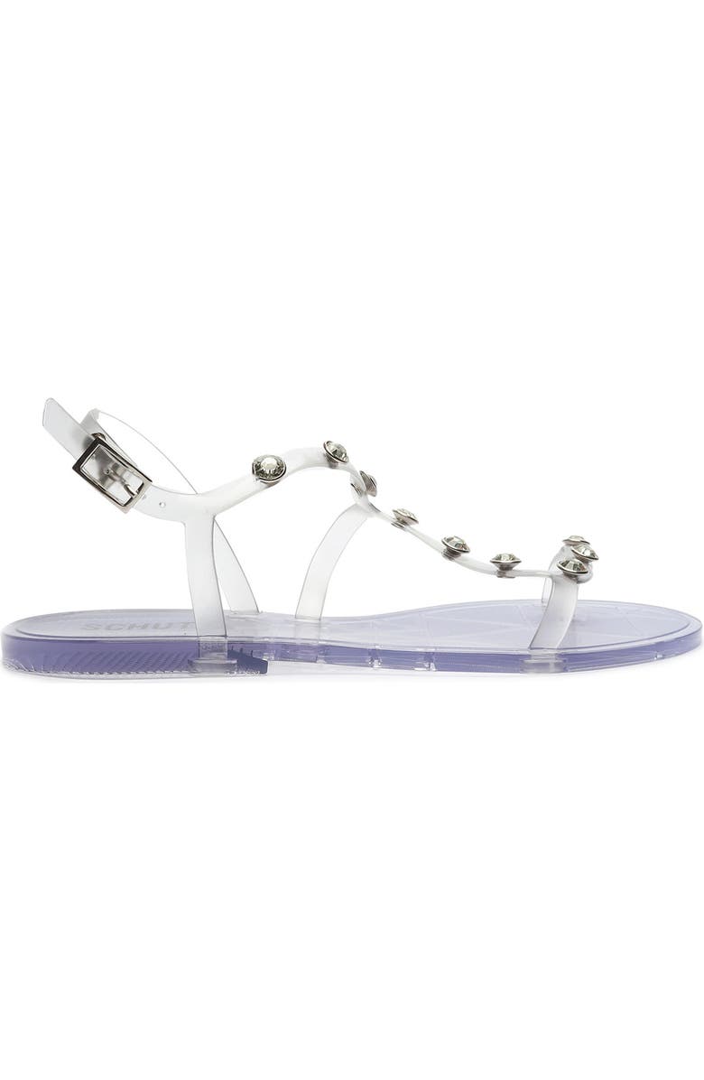 Schutz Bria Crystal Embellished Sandal, Alternate, color,