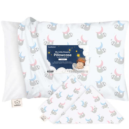 Keababies Printed Toddler Pillowcase 13x18" In White