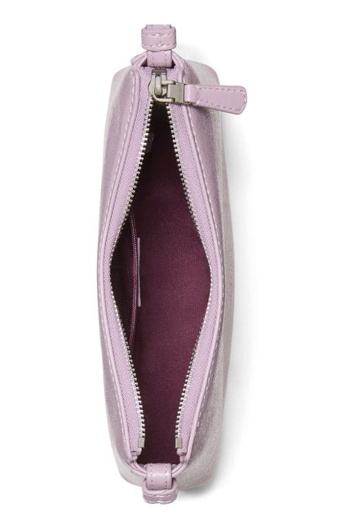 Kate Spade New York Loop Glazed Leather Crossbody Bag In Purple