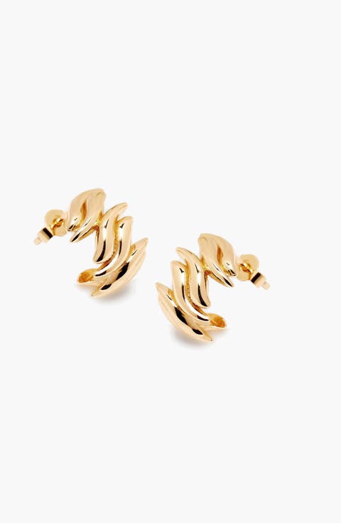 Lifter Mini Earrings in Gold