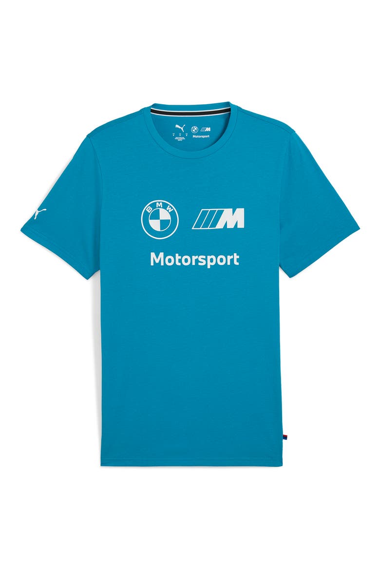 BMW M Motorsport Essential Logo Graphic T-Shirt, Main, color, TROPICAL BLUE