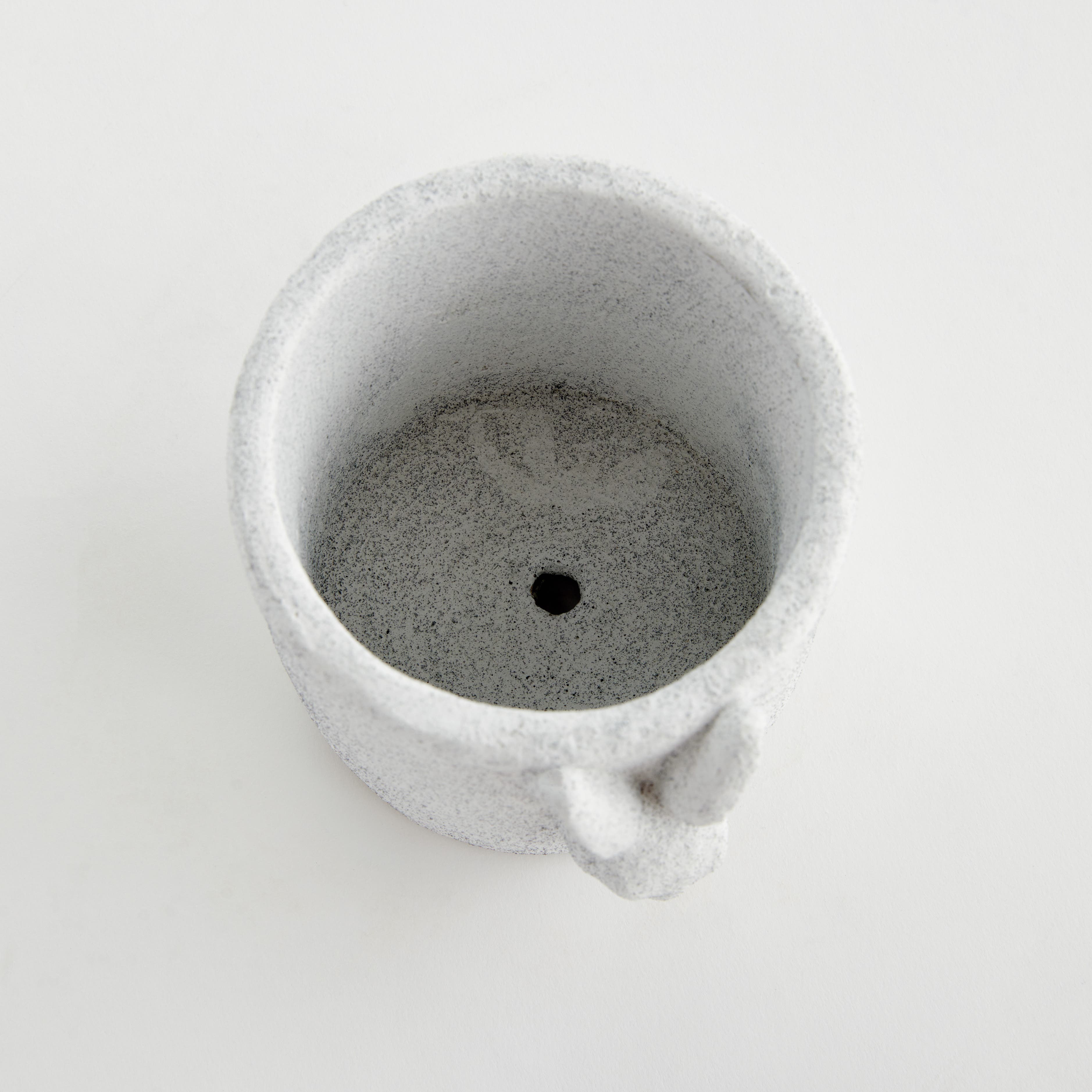 Napa Home & Garden Rabbit Small White Concrete Relief Pot | Nordstrom