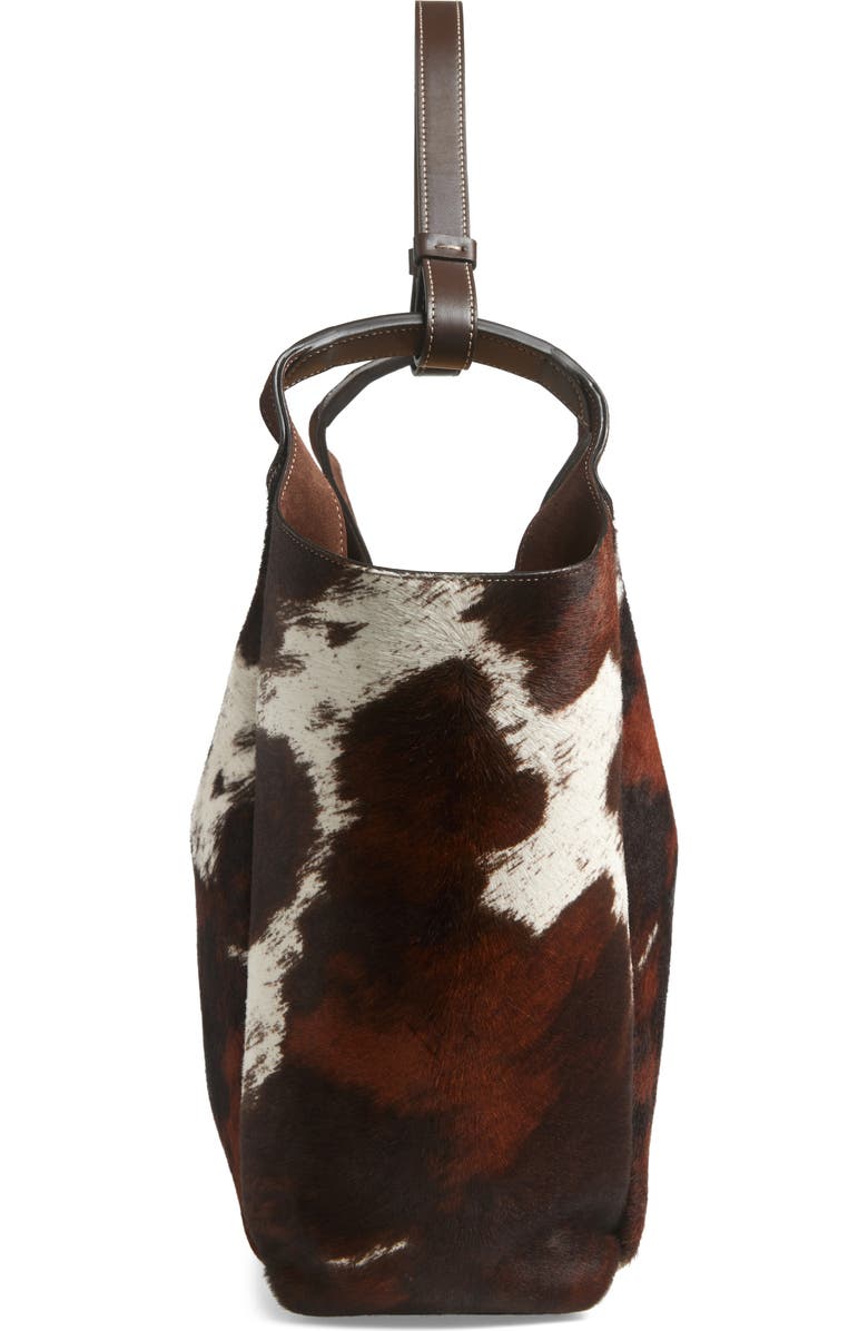 Tod's Medium Api Cow Print Genuine Calf Hair Bucket Bag, Alternate, color,