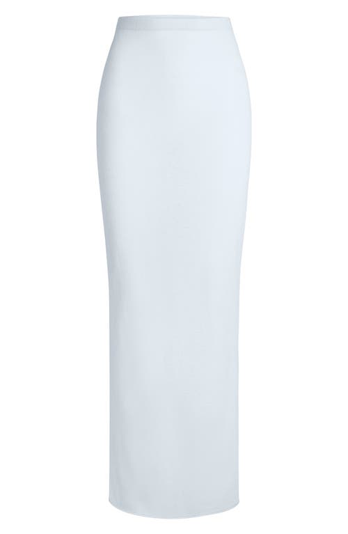 Skims Cashmere Maxi Skirt In White