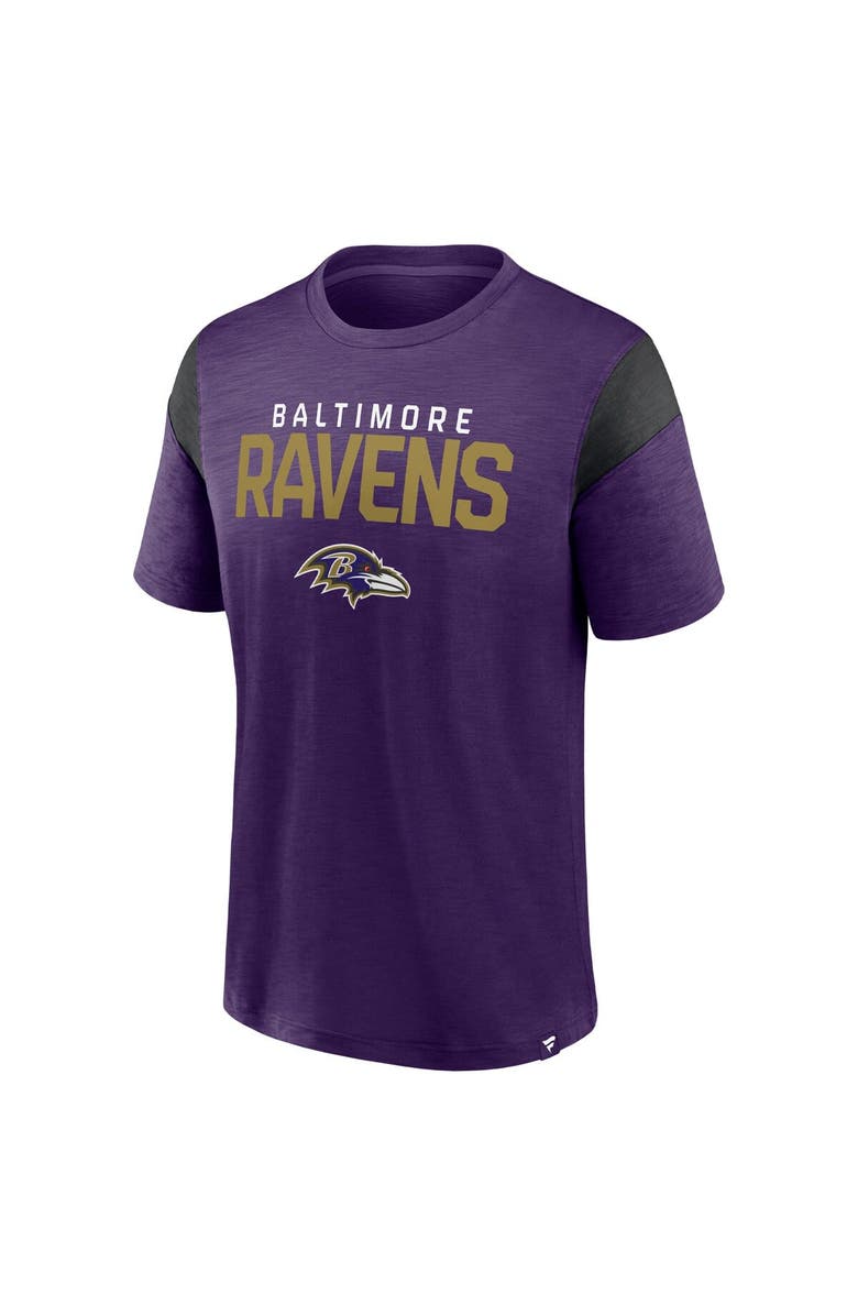 FANATICS Men's Fanatics Branded Purple Baltimore Ravens Home Stretch Team T-Shirt, Alternate, color, Purple