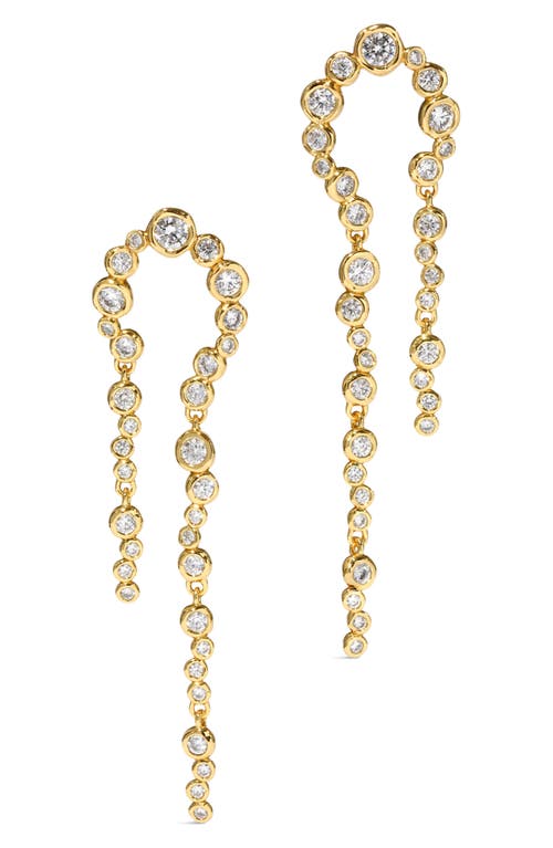 Alexis Bittar Asterales Arched Long Drop Earrings in Stones  product