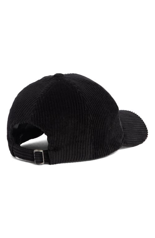 David & Young Corduroy Baseball Cap In Gold