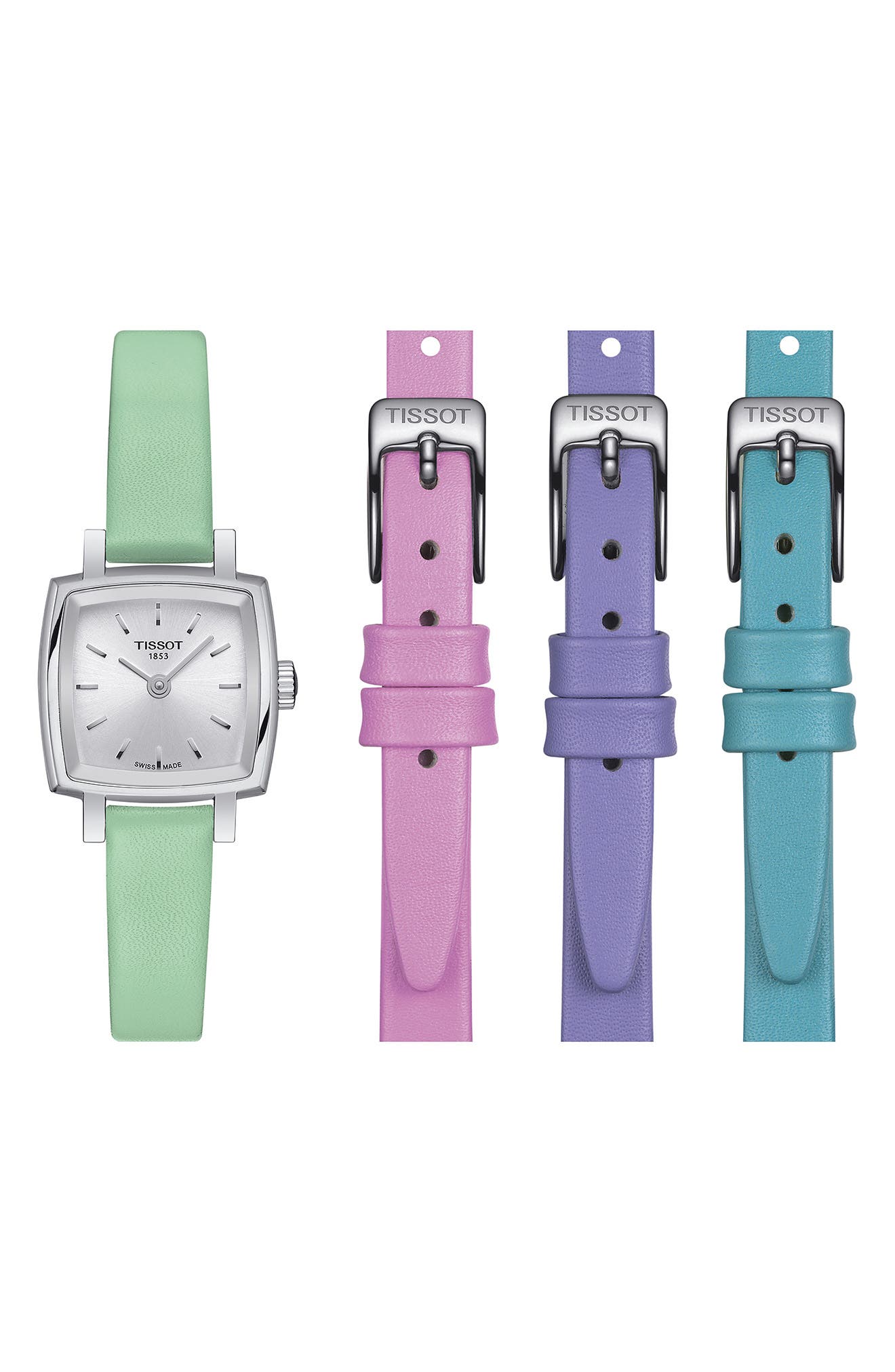 Tissot Lovely Summer Leather Strap Watch & Interchangeable Straps Set, 20mm