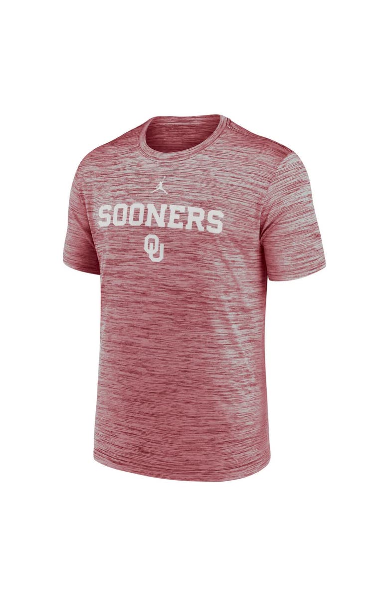 Jordan Brand Men's Jordan Brand Crimson Oklahoma Sooners 2025 Sideline Velocity Performance T-Shirt, Alternate, color, Crimson