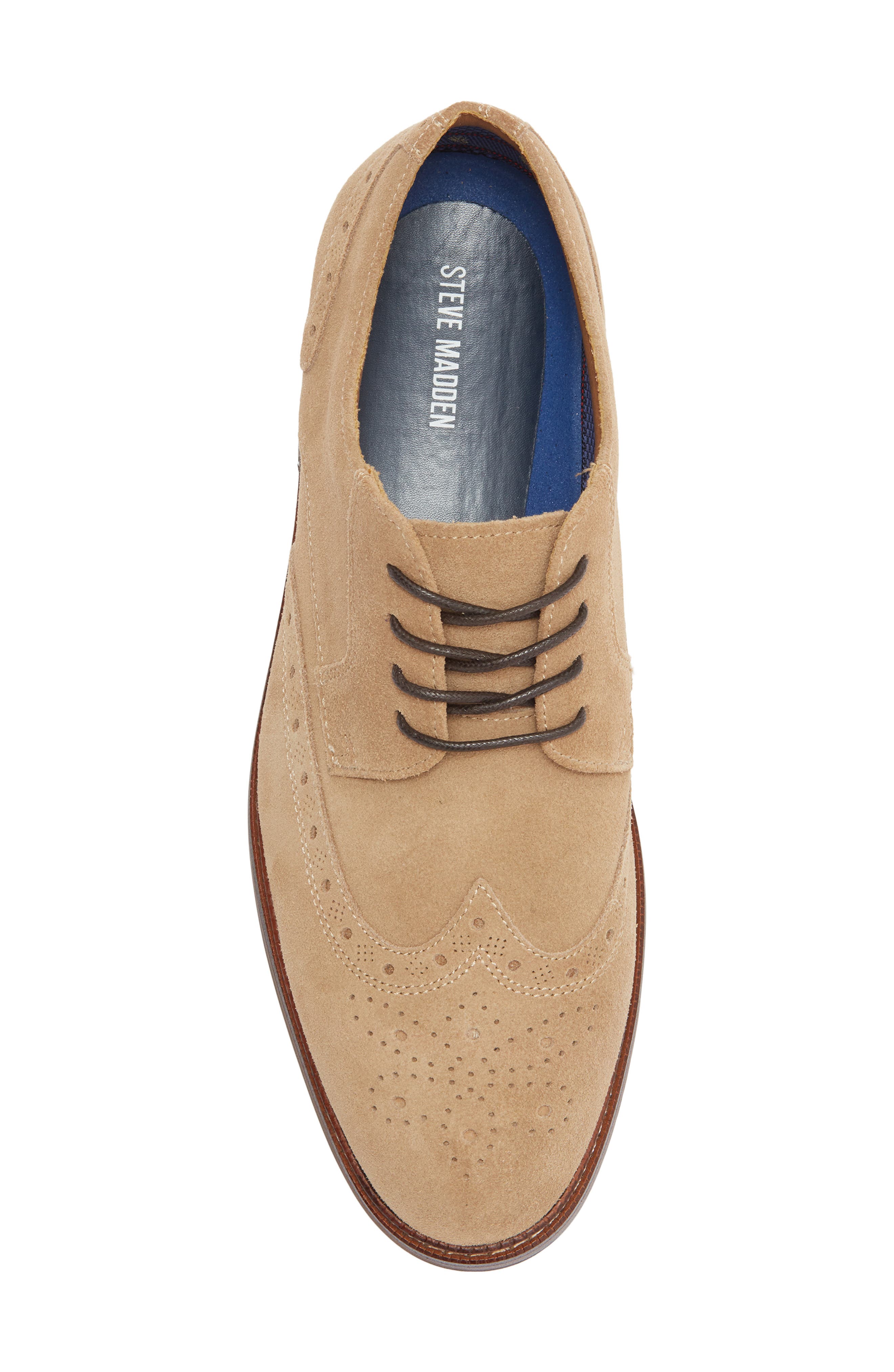 Eferm Wingtip Derby, Alternate, color, TAUPE