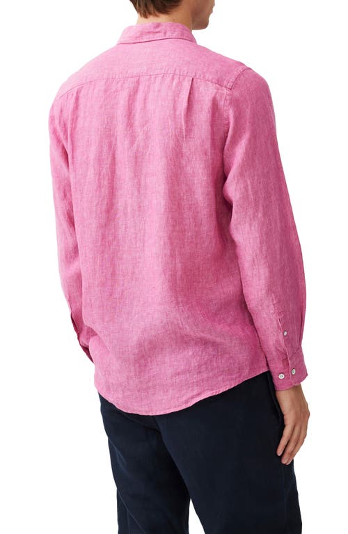 Rodd & Gunn Coromandel Linen Shirt In Flamingo