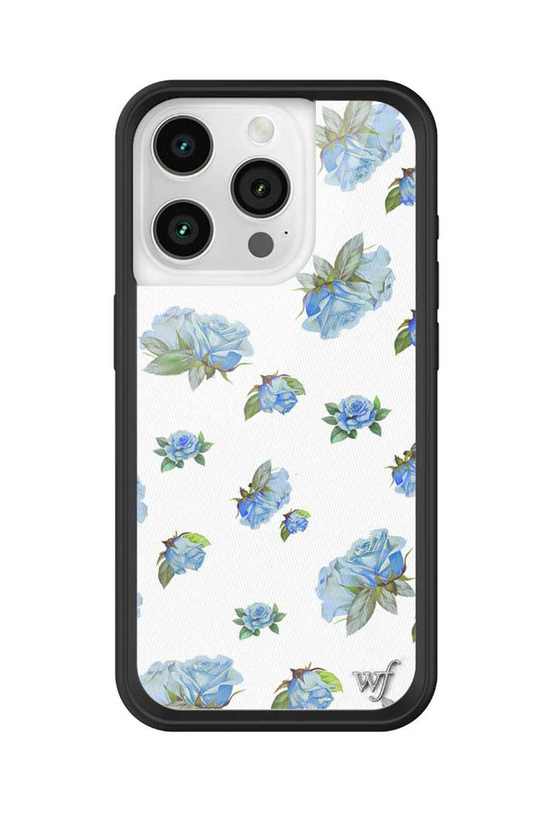 Moonlight Rose iPhone Case, Alternate, color, Blue