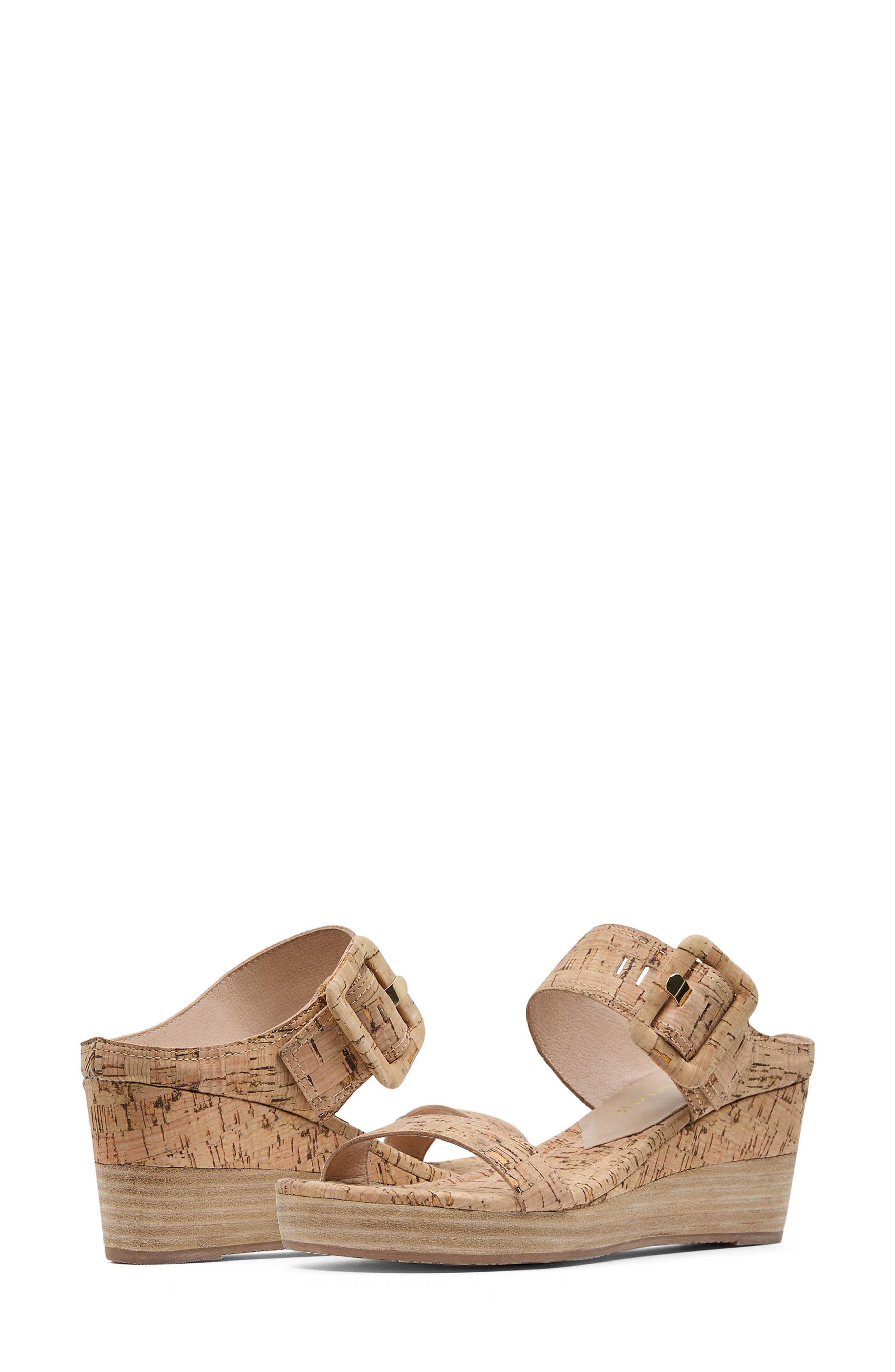 Donald Pliner Gizelle Platform Wedge Sandal, Alternate, color, Natural