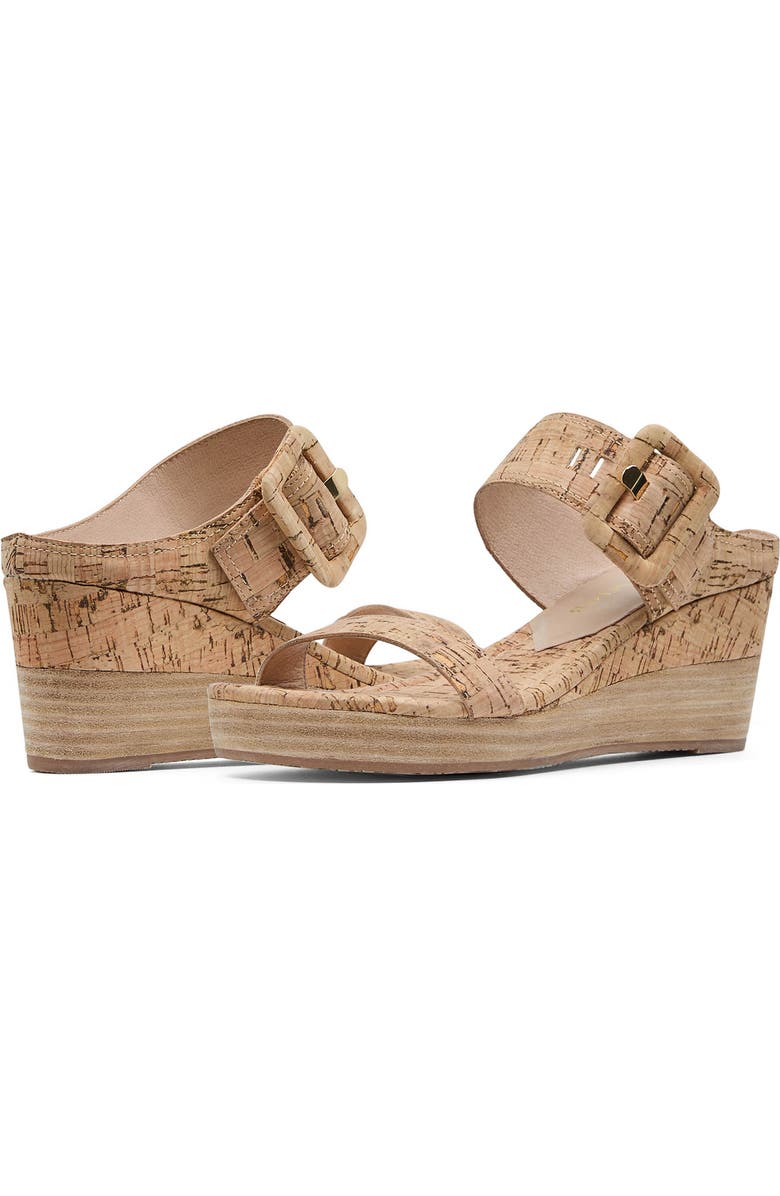 Donald Pliner Gizelle Platform Wedge Sandal, Alternate, color, Natural