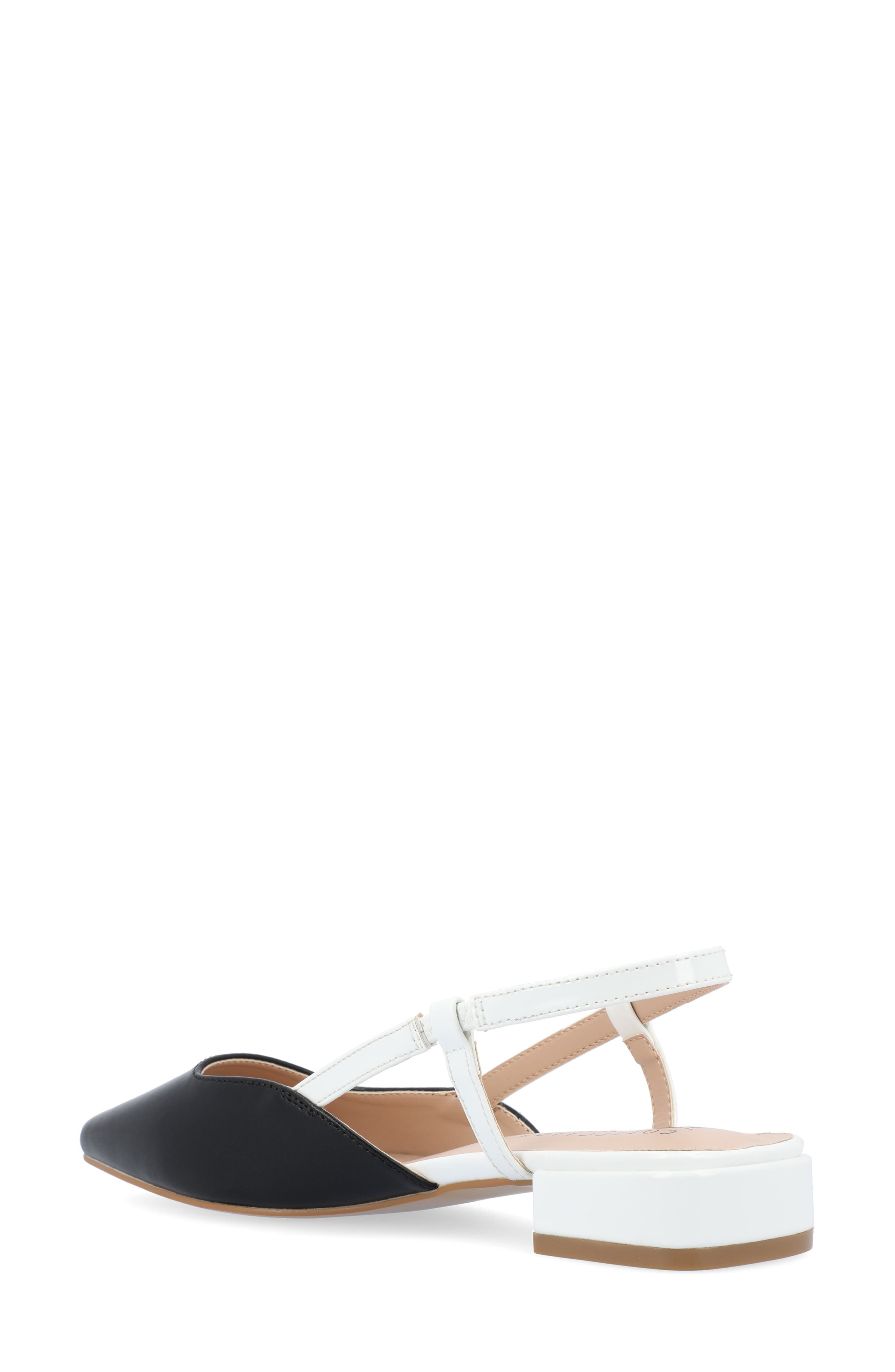 Journee Collection Paislee Slingback Pump, Alternate, color, Black