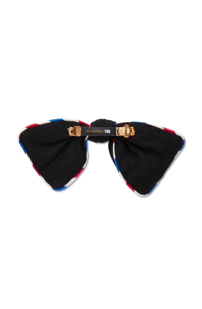 Lele Sadoughi NBA Bow Barrette, Alternate, color, Jet 001
