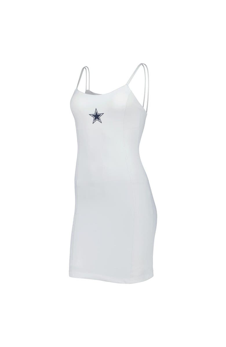 KADYLUXE Women's White Dallas Cowboys Sleeveless Sports Dress, Alternate, color, White