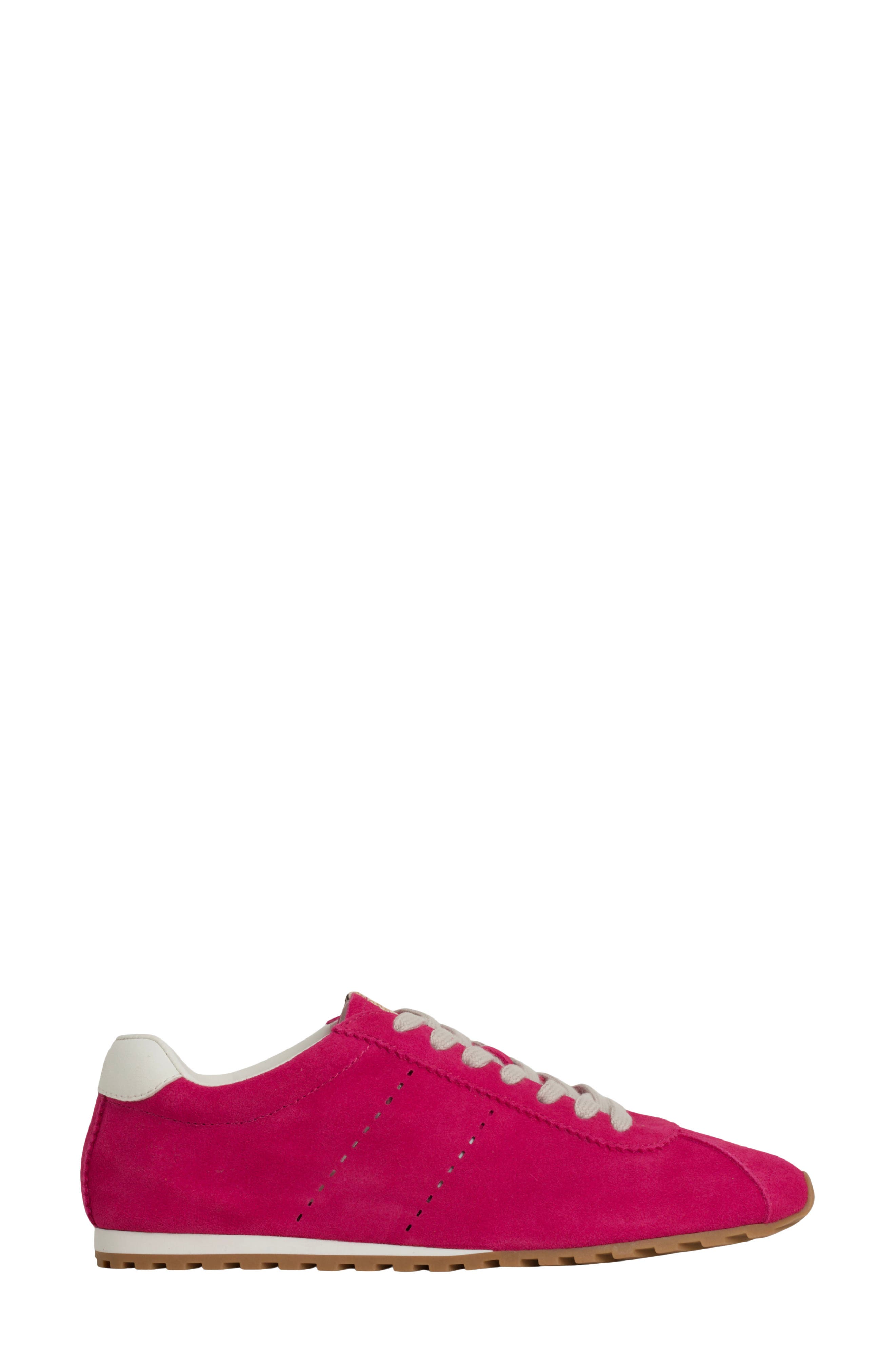 Priscilla Sneaker, Alternate, color, FUCHSIA SUEDE