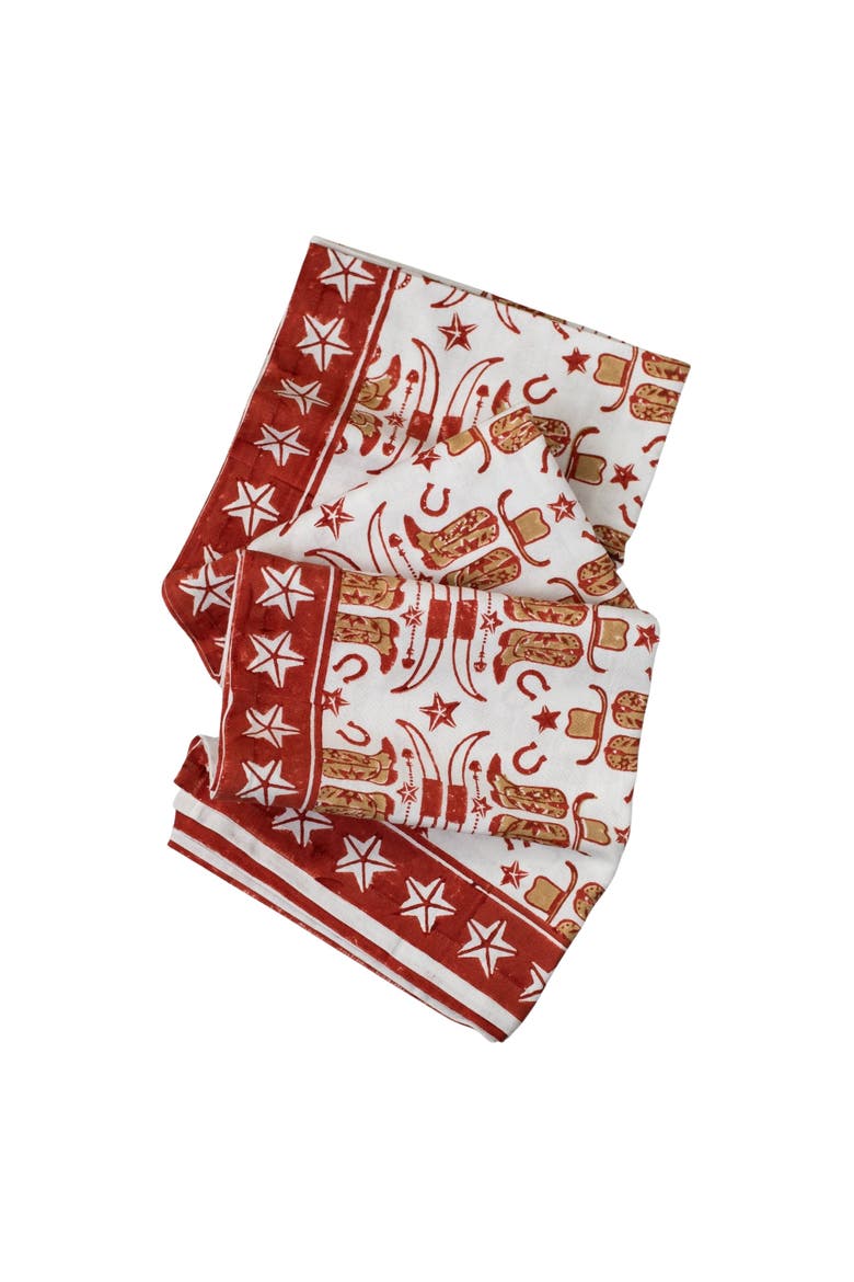 Cowgirl Table Throw, Main, color, Terracotta