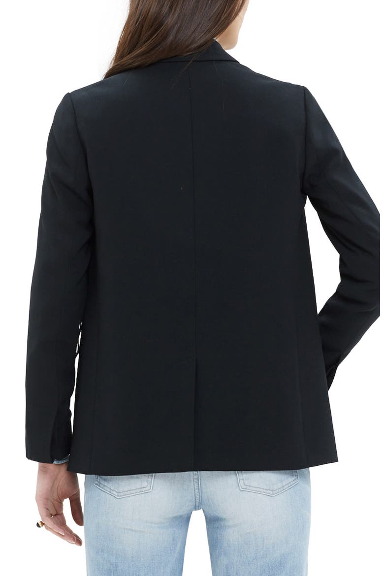 Drapey Blazer, Alternate, color, TRUE BLACK