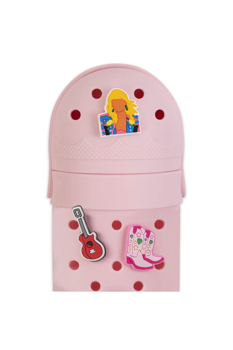 Charm Pencil Case, Popstar, Pink, 4 Decoration Charms, Alternate, color, Pink