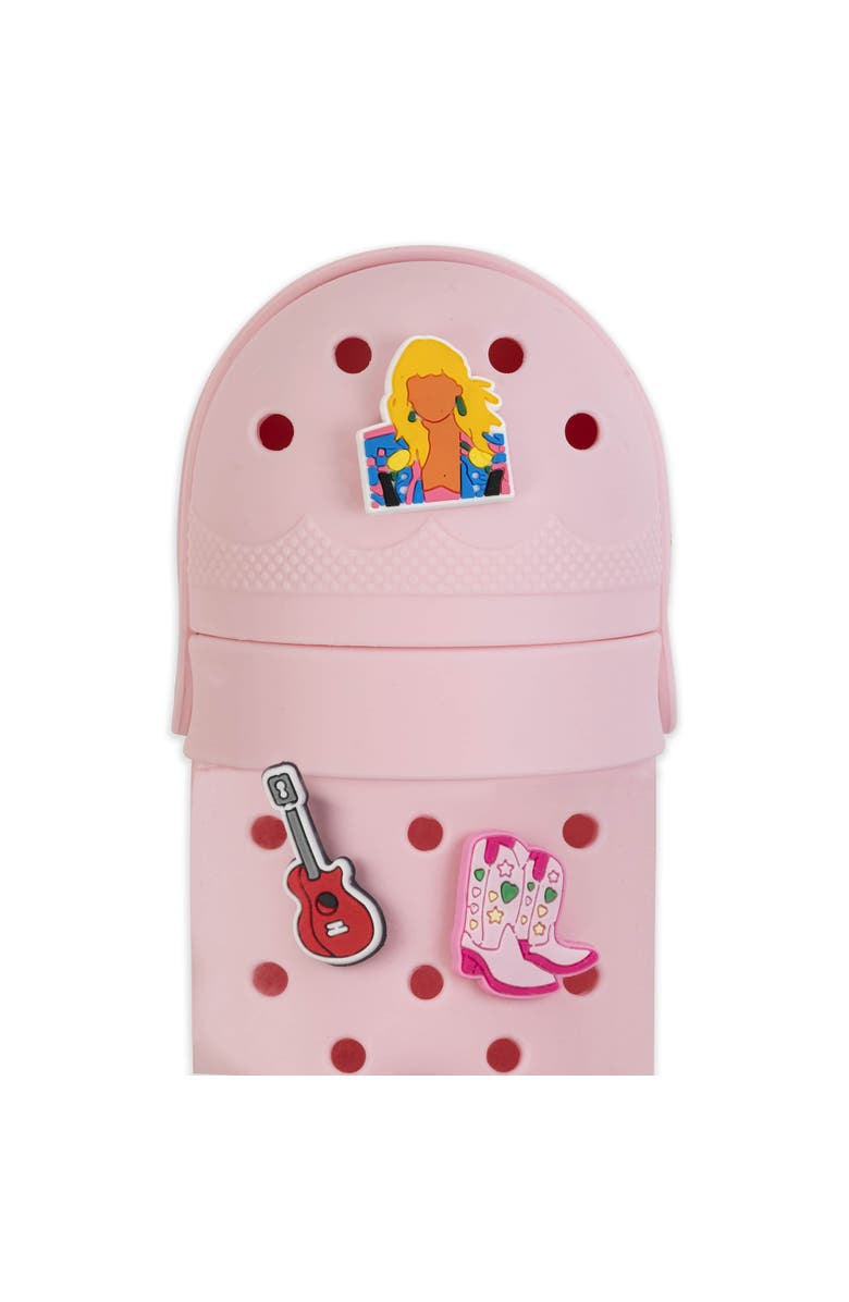 Little Yellow Bicycle Charm Pencil Case, Popstar, Pink, 4 Decoration Charms, Alternate, color, Pink