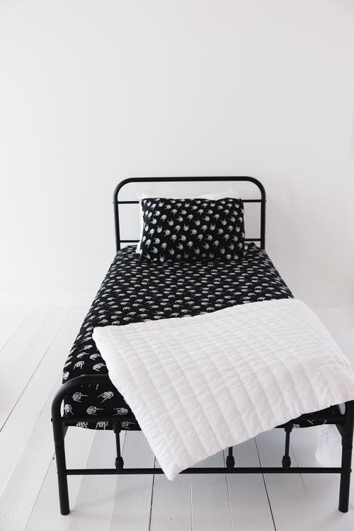 Charlie Lou Baby ® Rock N' Skull Twin Bedding Set In Black
