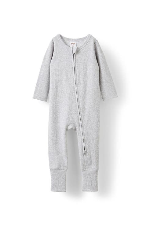 The Billie Long Sleeve Rib Romper