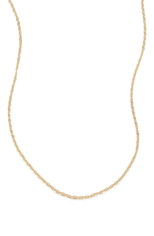 Made By Mary Adjustable Flat Cable Chain In Gold