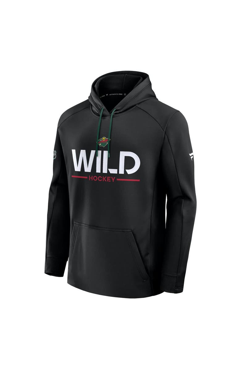 FANATICS Men's Fanatics Black Minnesota Wild Authentic Pro Rink Hoodie, Alternate, color, Black