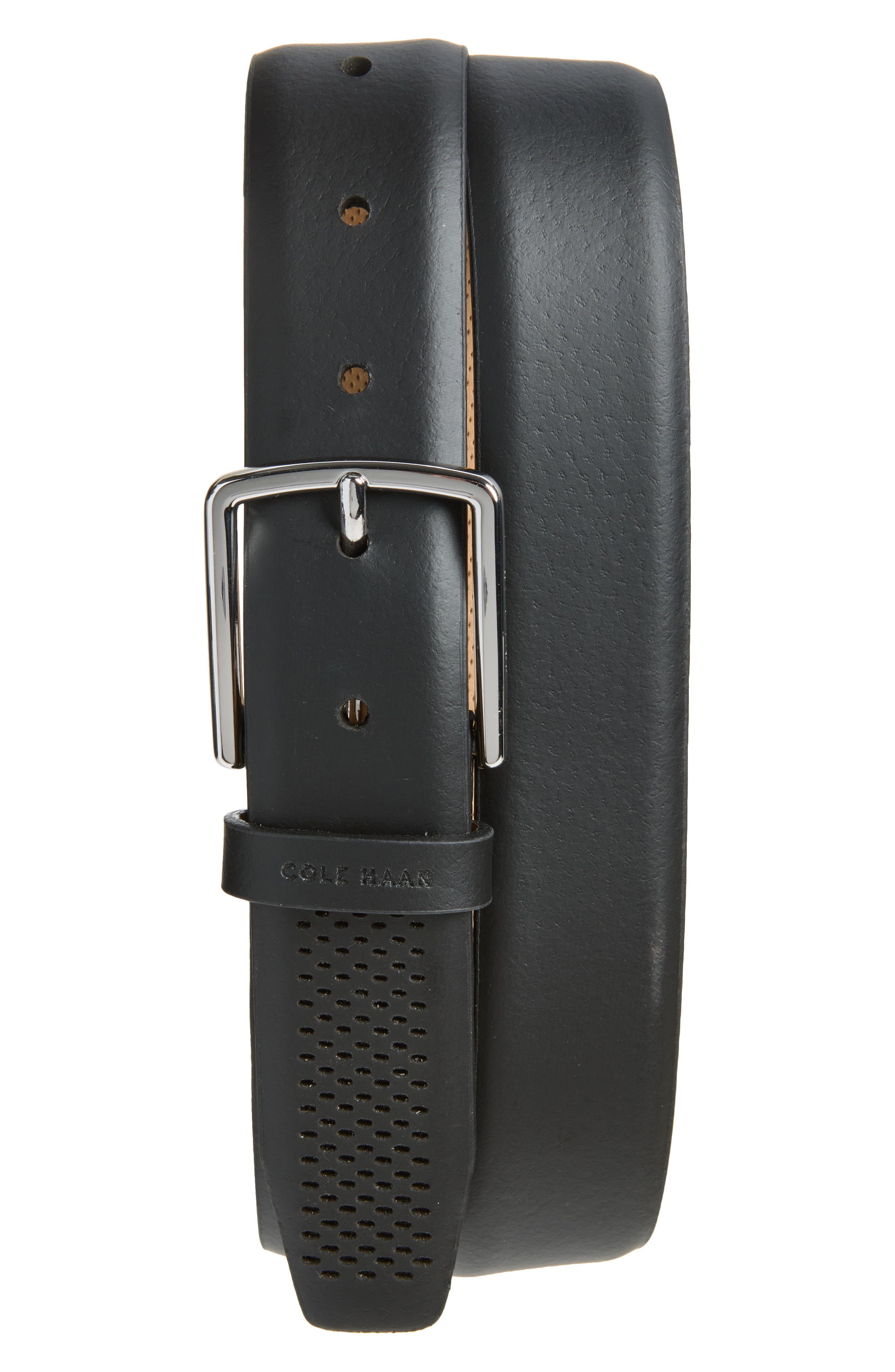 Cole Haan Perforated Leather Belt