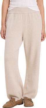 nz BY NIC AND ZOE Billie High Waist Wide Leg Cotton Sweater Pants