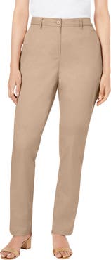 Jessica London Stretch Cotton Chino Straight Leg Pant