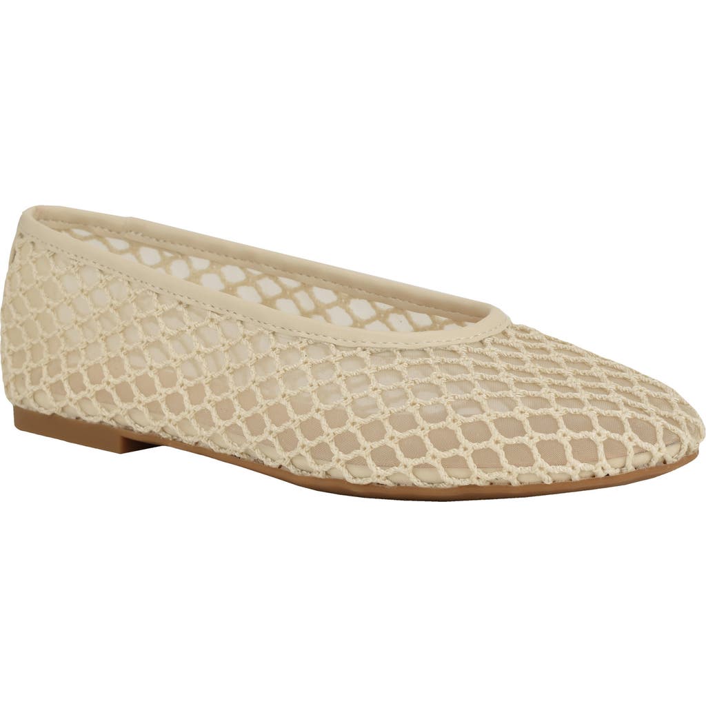 Calvin Klein Delicate Mesh Ballet Flat in Ivory at Nordstrom Rack, Size 8.5