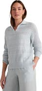 Haven Well Within Cotton Mixed Stitch Johnny Collar Sweater