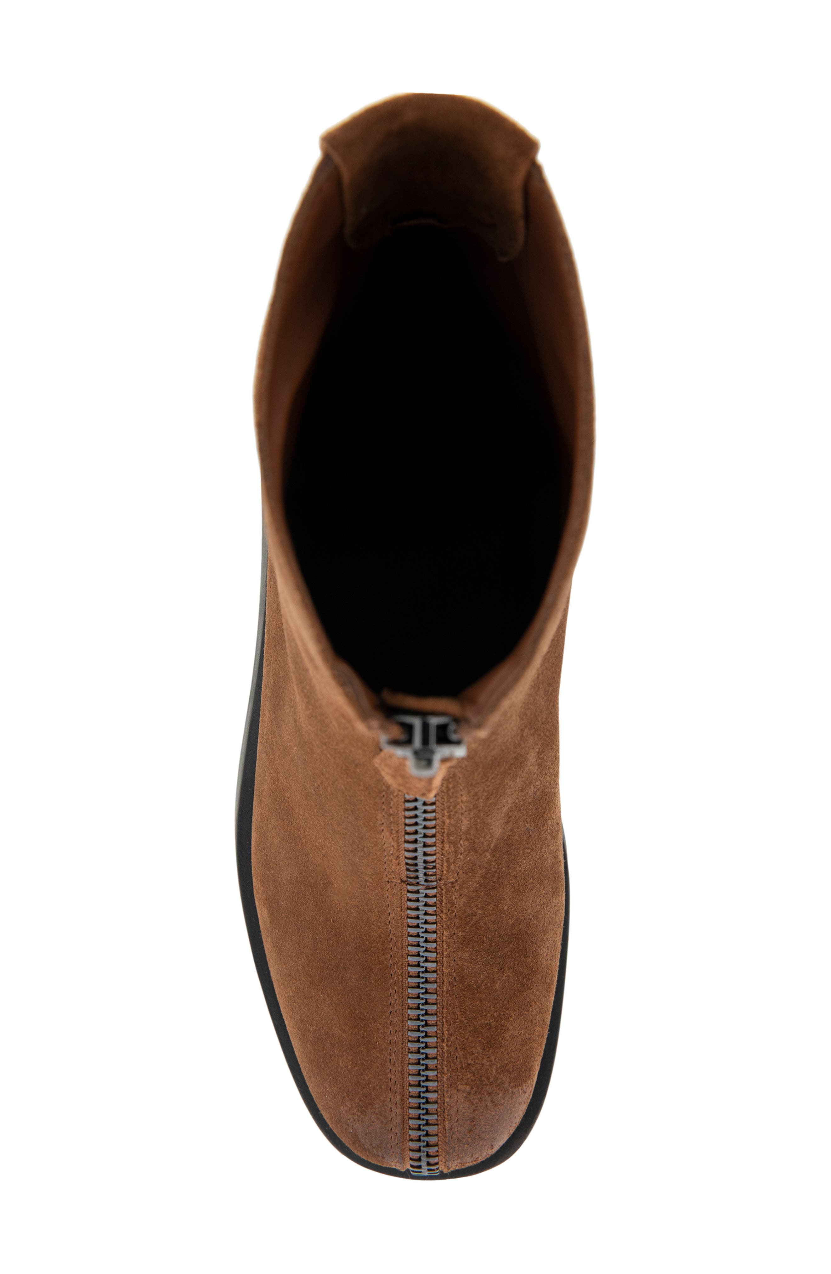 Francis Zip-Up Bootie, Alternate, color, TOBACCO SUEDE