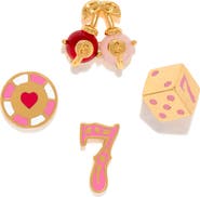 Girls Crew Feeling Lucky Set of 4 Assorted Single Stud Earrings